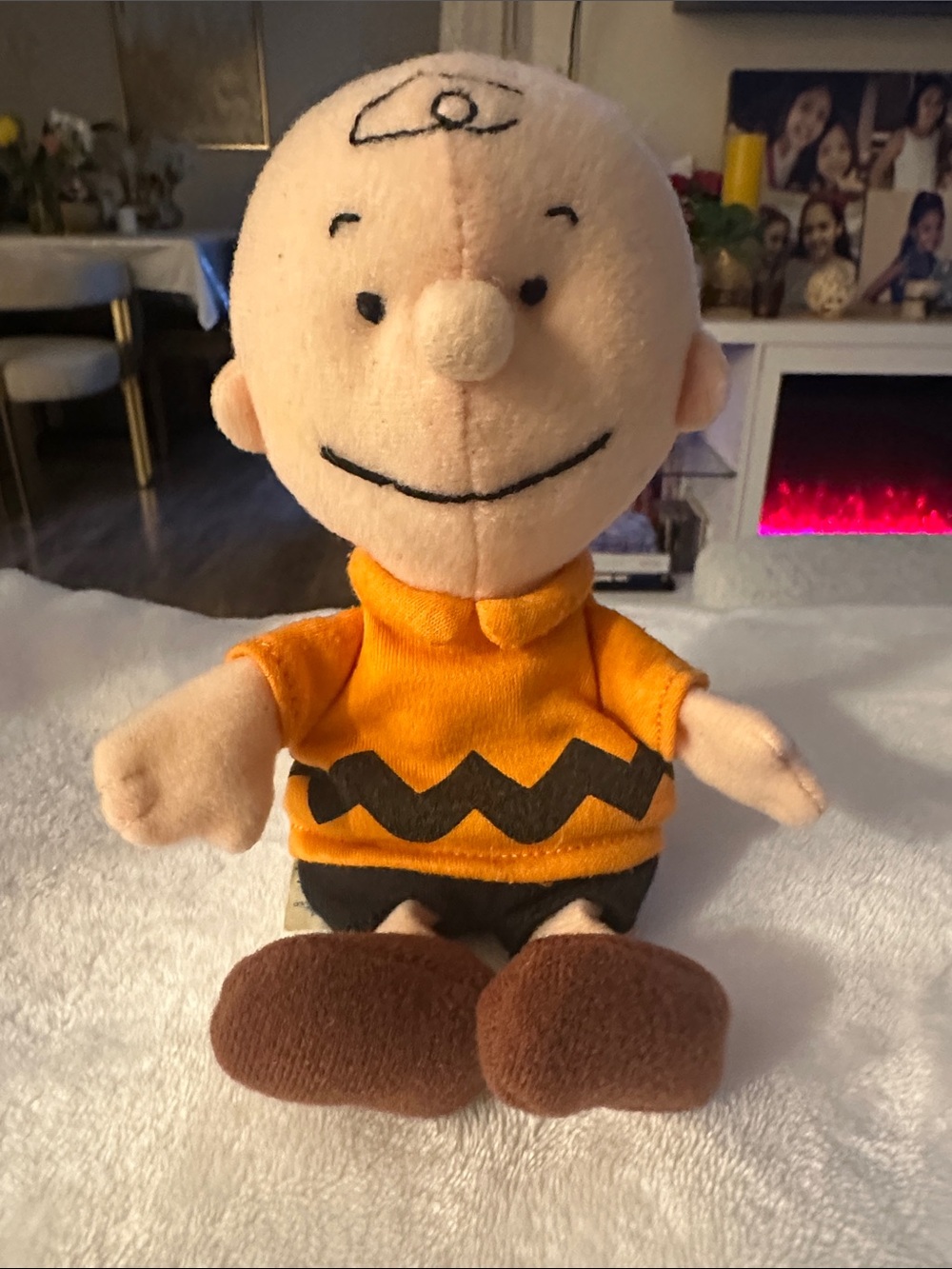 Peanuts Charlie Brown Plush Toy - Yellow, Brown, Black, Tan